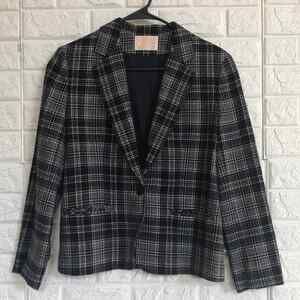 Pendleton plaid wool blazer jacket Women’s Size‎ 6 Black Gray